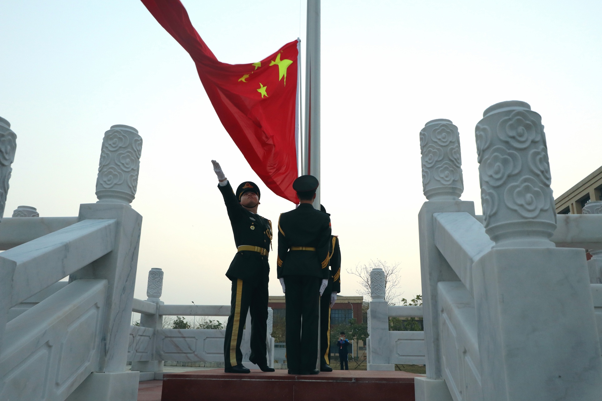升旗现场