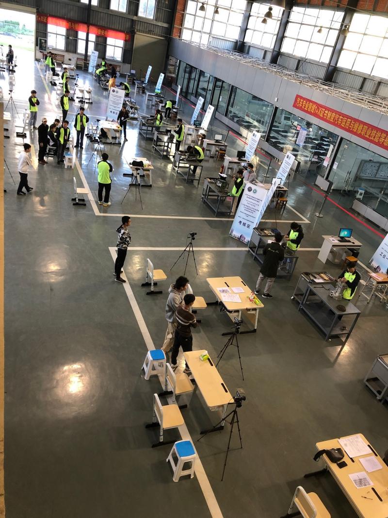 车辆工程学院开展1+X证书制度汽车运用与维修职业技能等级试考评