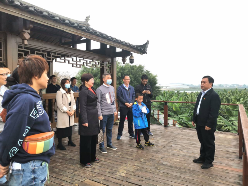 电子信息学院关工委组织青年师生赴广西金穗生态园参观交流