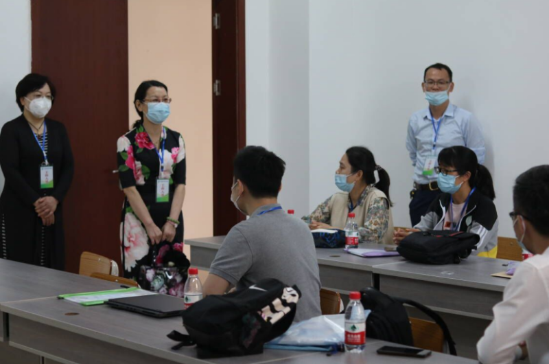 校领导到2022年广西职业院校技能大赛 （高职组）软件测试赛项现场指导工作