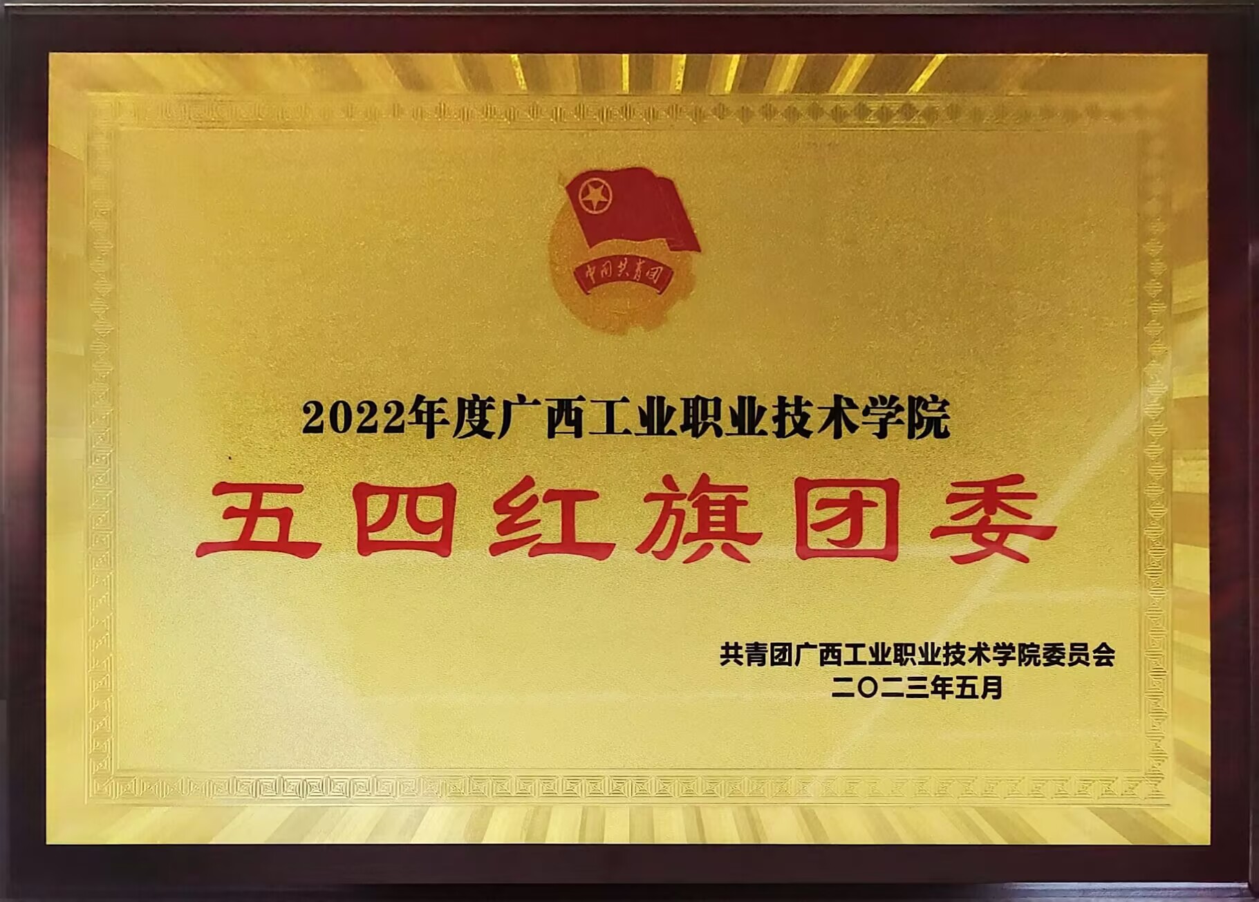 2023.5荣获校级五四红旗团委